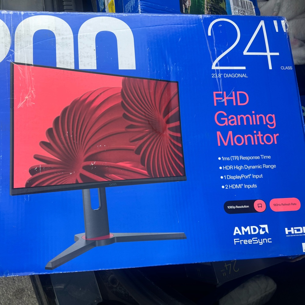 24" FHD Gaming Monitor with AMD FreeSync - Black/Red